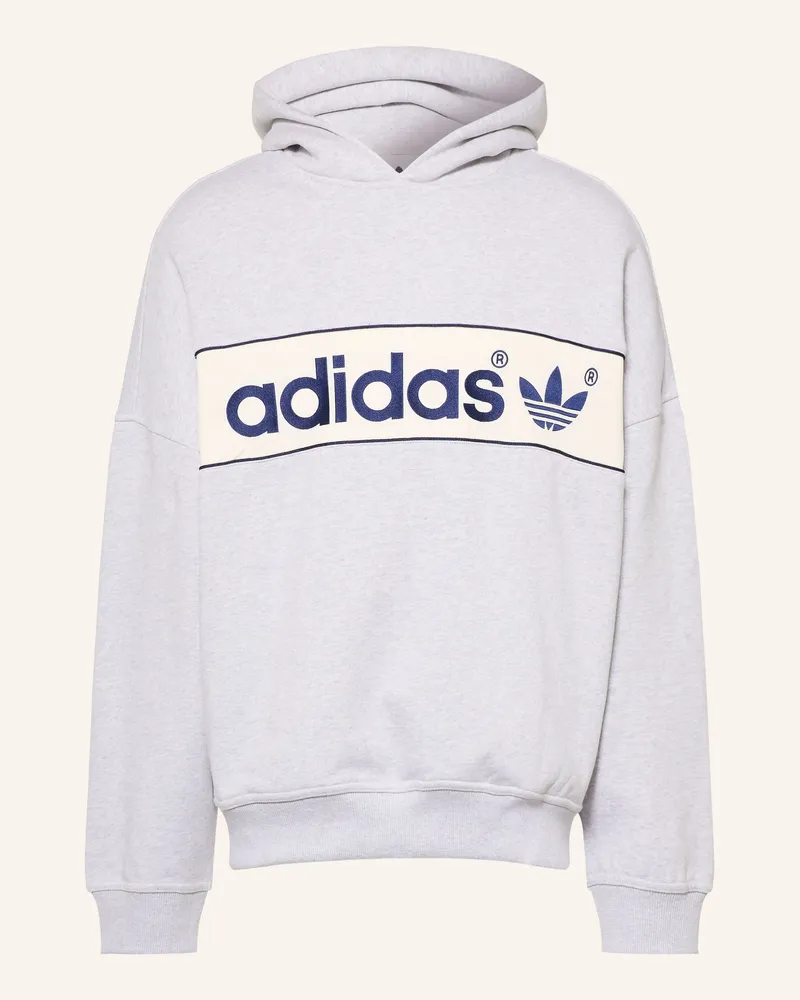 adidas Hoodie Block grau Hellgrau