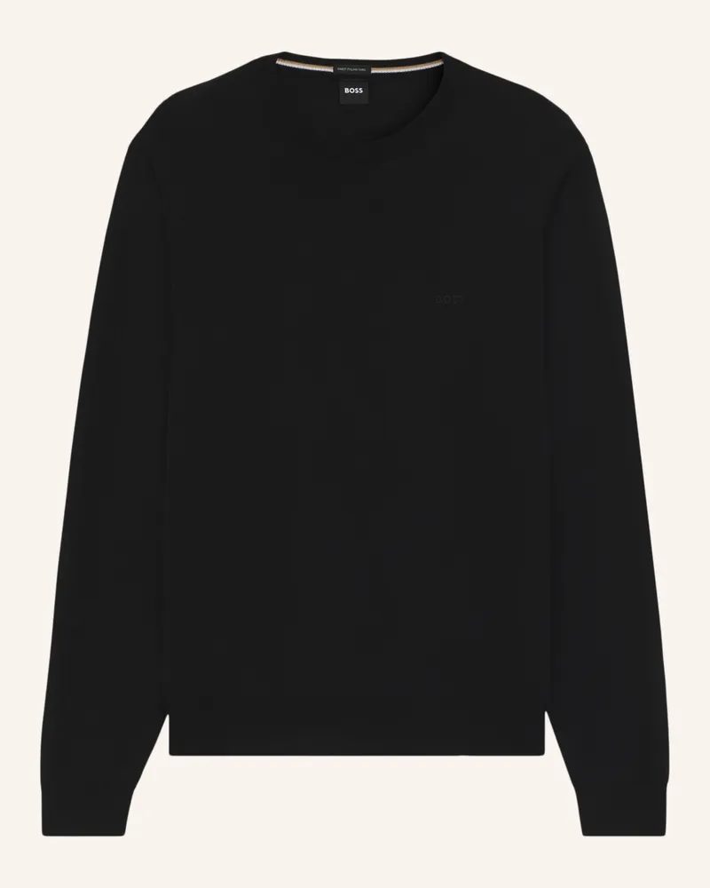 HUGO BOSS Pullover BOTTO-L Regular Fit Schwarz