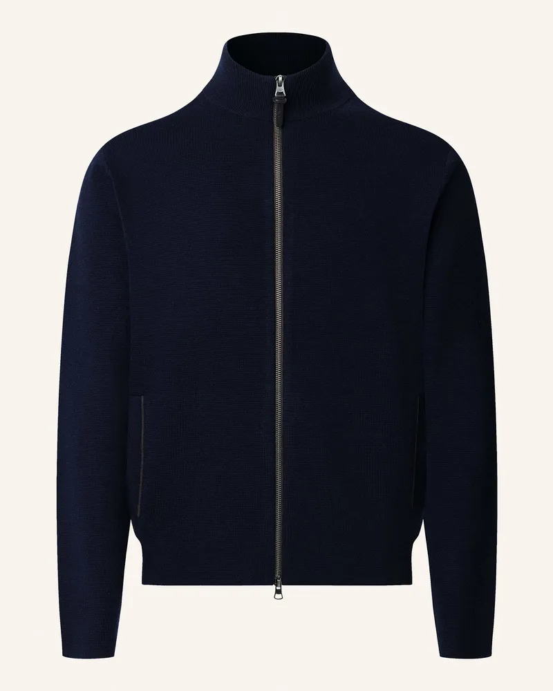 Hackett Strickjacken Cardigan MILANO FZIP Blau