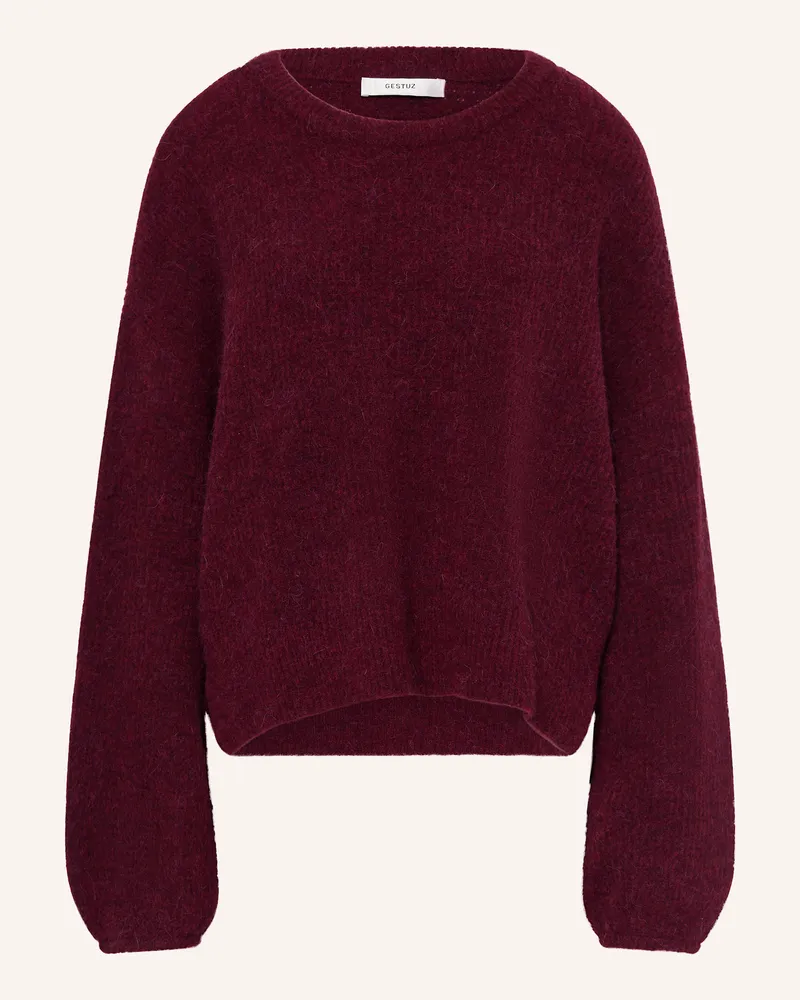 Gestuz Pullover GZALPHA mit Alpaka Dunkelrot
