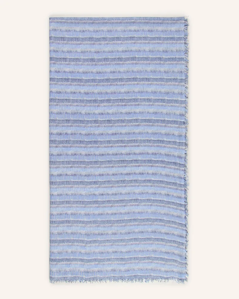 hemisphere Schal Mit Seide blau Blau