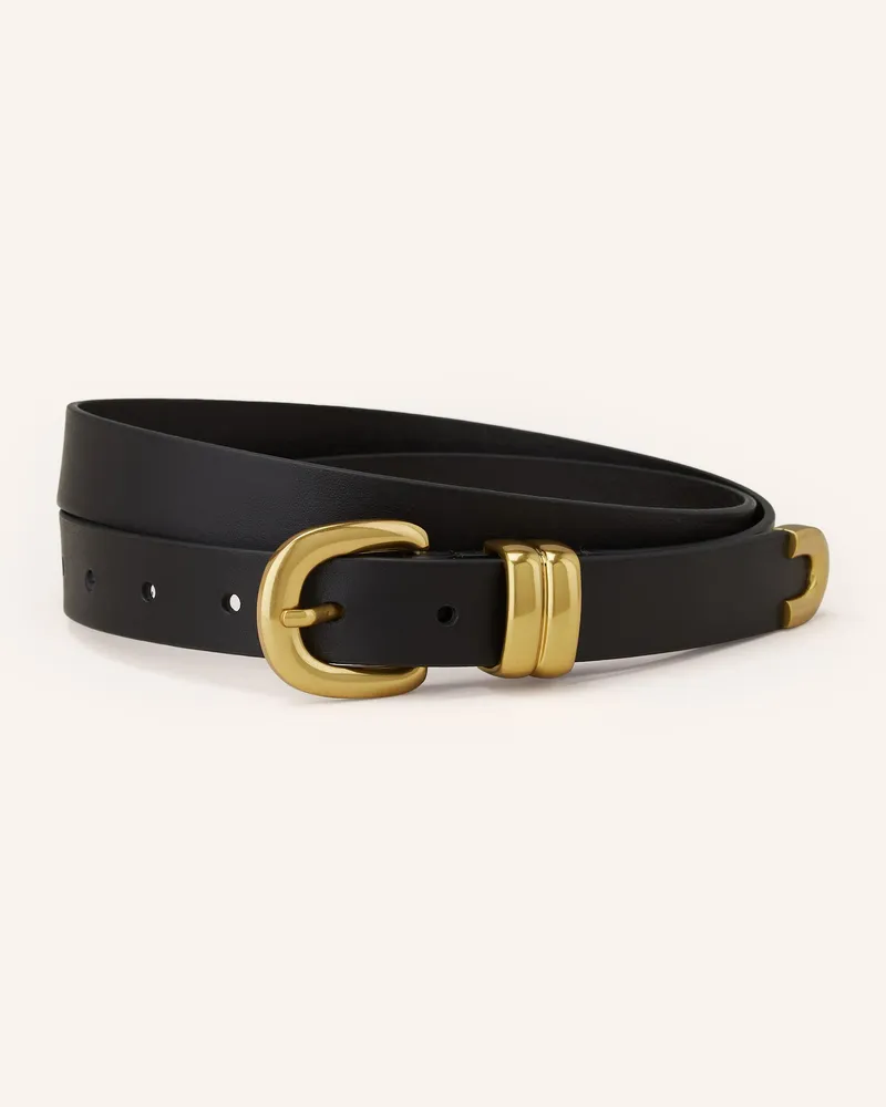 By Malene Birger Ledergürtel Zoilo schwarz Schwarz