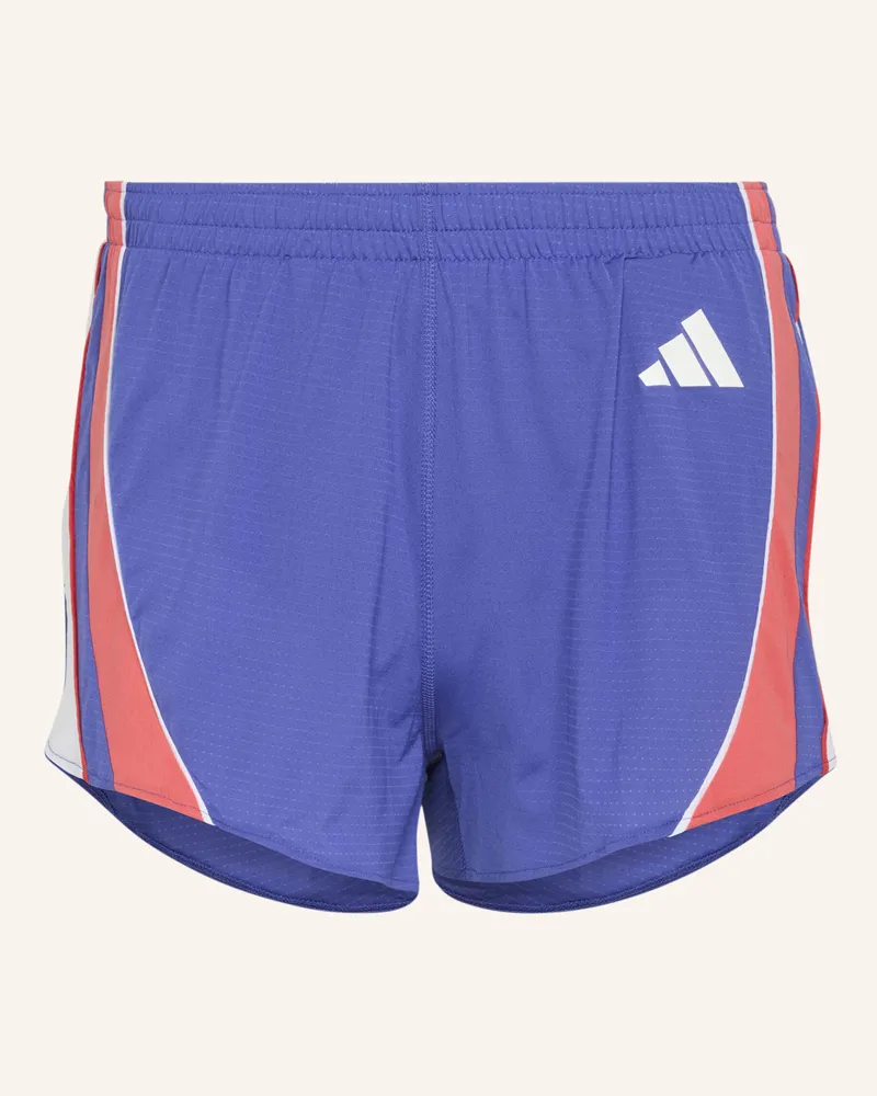 adidas Adizero Archive Laufshorts blau Rot