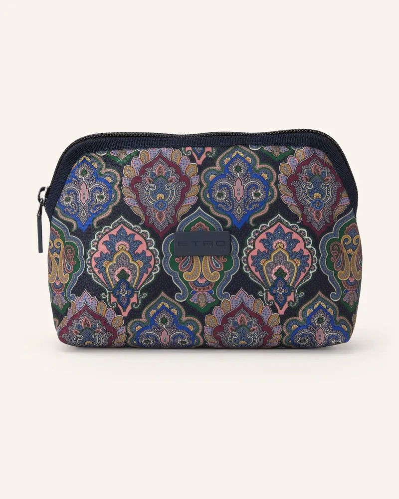 Etro Kosmetiktasche blau Dunkelblau