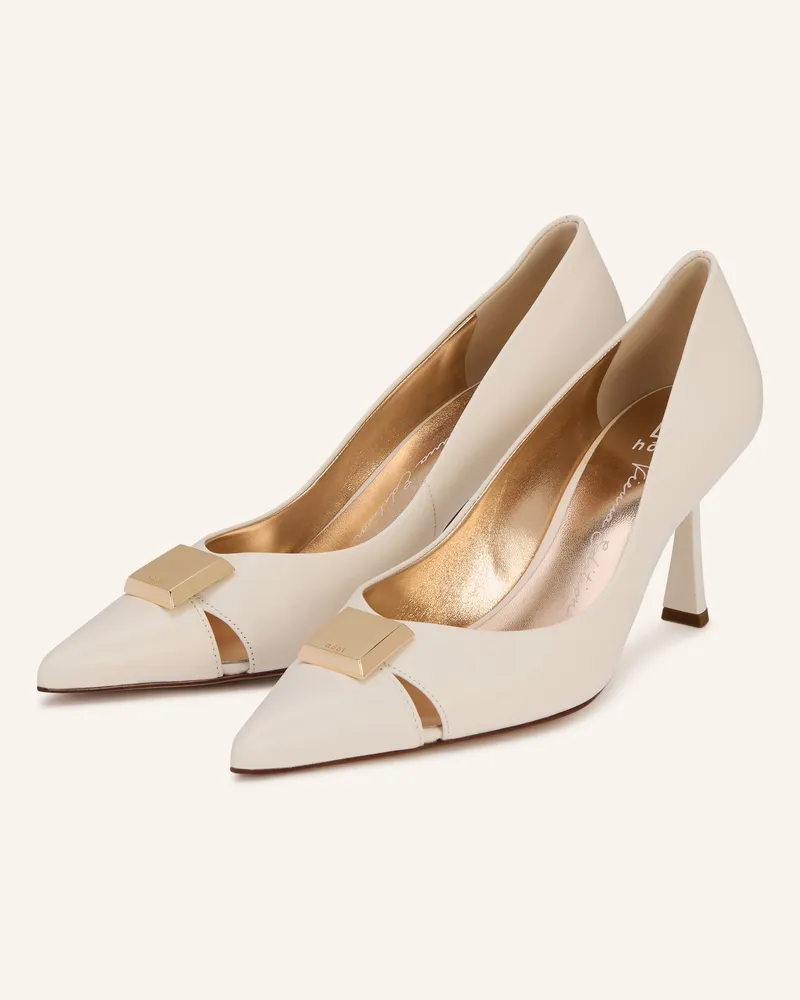 Högl Pumps Mit Cut-Outs weiss Creme