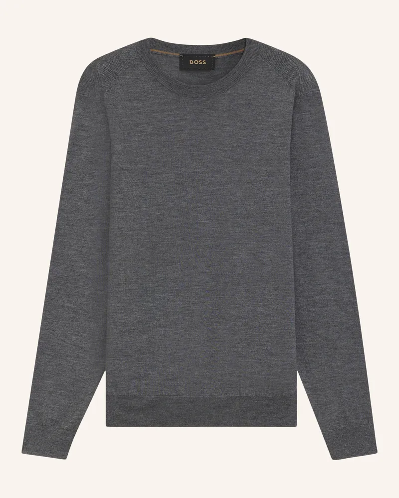 HUGO BOSS Pullover OVERO Regular Fit Grau