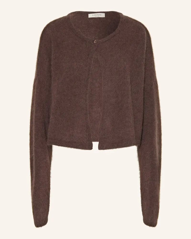 by Aylin Koenig Strickjacke MARLIE aus Alpaka Dunkelbraun