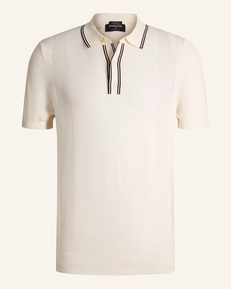 Strellson Strick-Poloshirt Vincent weiss Weiss