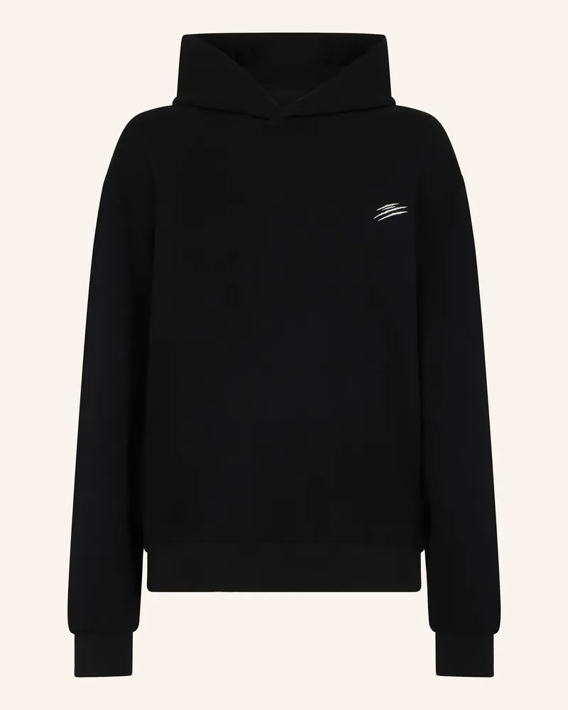 Philipp Plein Plein Sport Fleece Hoodie Chrome Scratch schwarz Schwarz