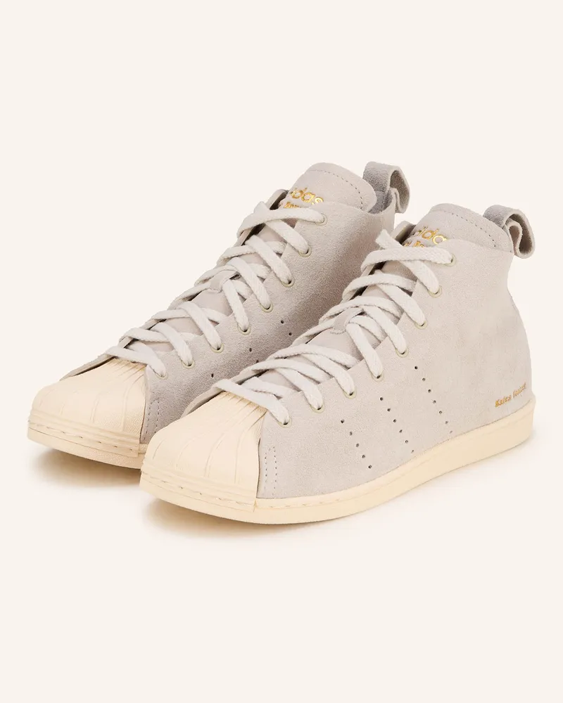 adidas Hightop-Sneaker WB SUPERSTAR Hellgrau