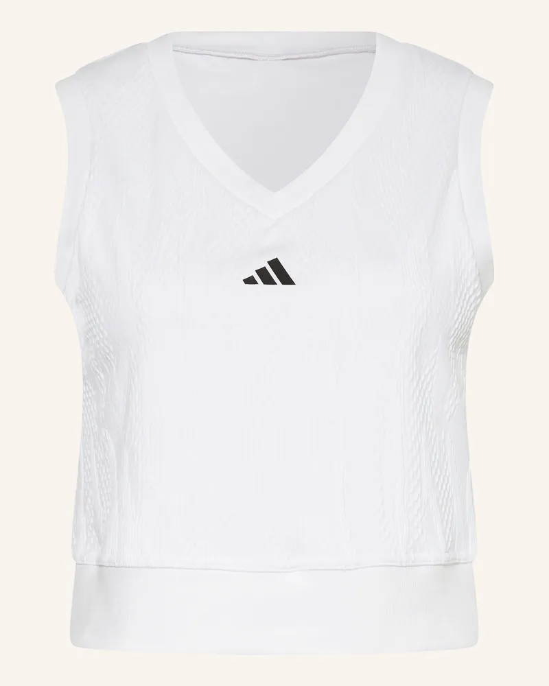 adidas Cropped-Top Pro weiss Weiss