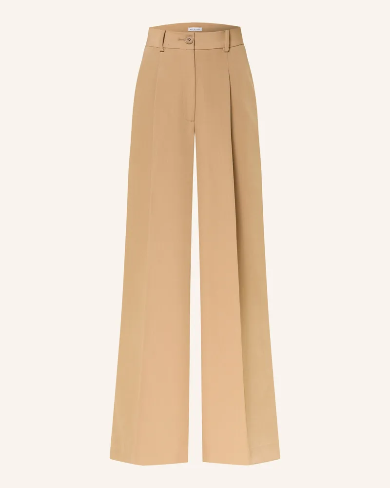 Mrs & HUGS Marlenehose braun Camel