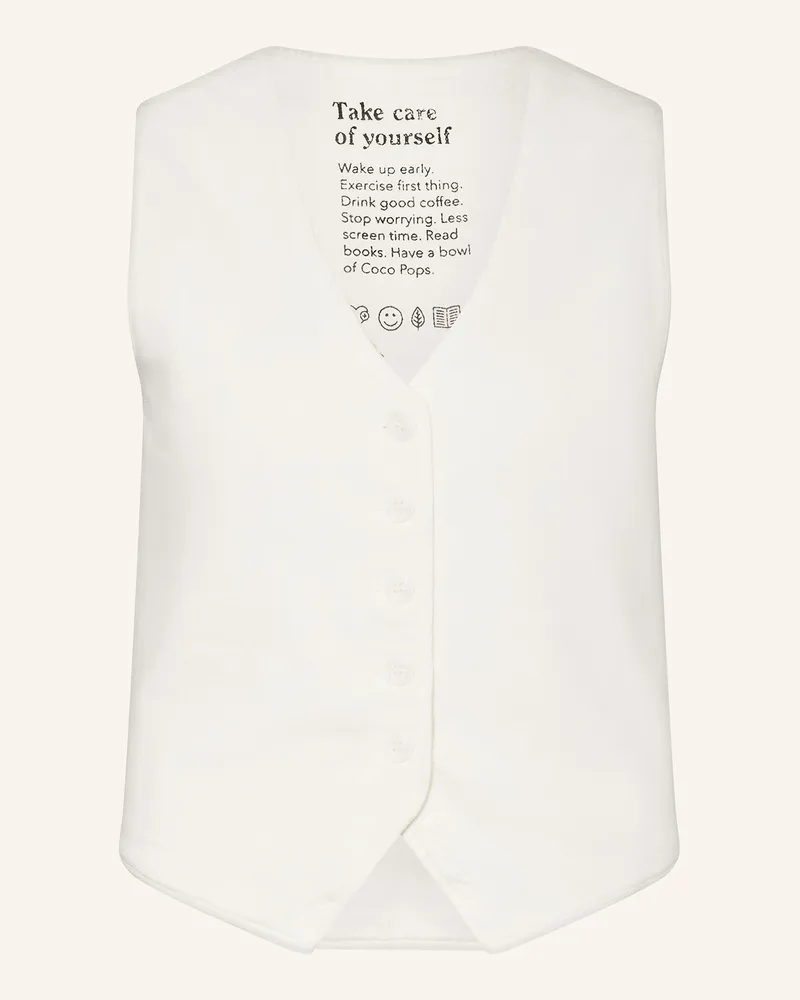 Grace Strickweste weiss Creme