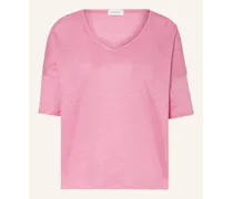 Darling Harbour T-Shirt aus Leinen Rosa