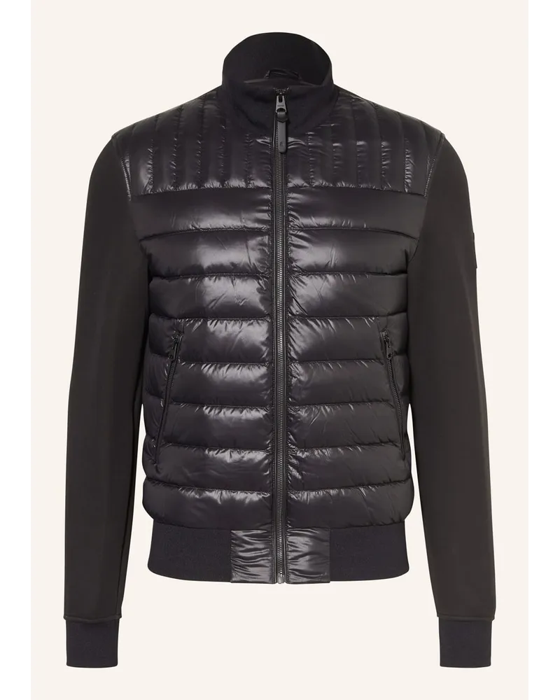 Mackage Daunenjacke COLLIN im Materialmix Schwarz