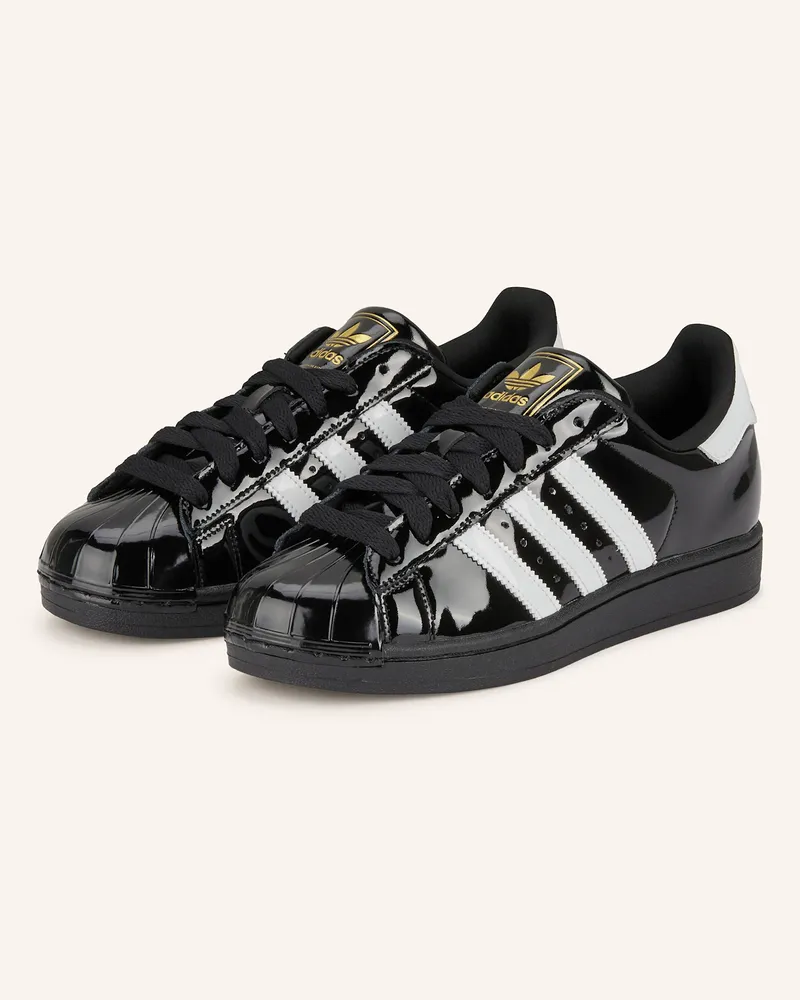 adidas Lack-Sneaker SUPERSTAR II Schwarz