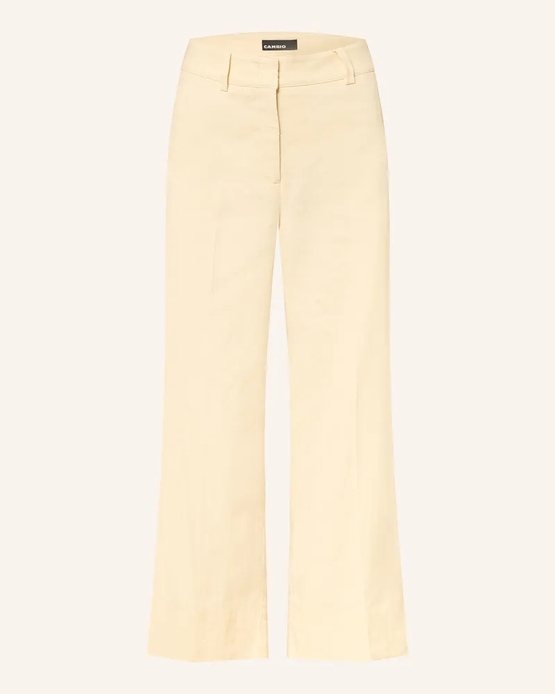 Cambio Culotte CARA mit Leinen Hellgelb