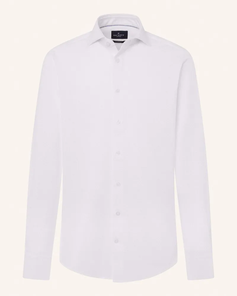 Hackett Freizeithemd JERSEY PIQUE Weiss