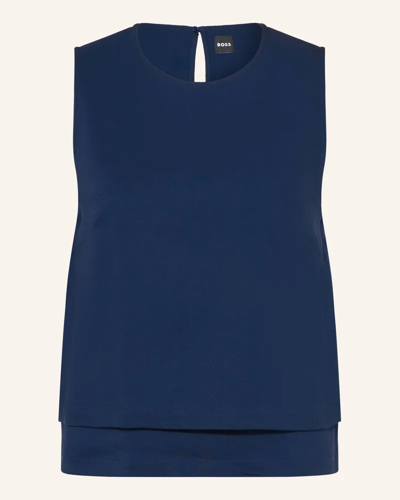 HUGO BOSS Blusentop Bliny blau Dunkelblau
