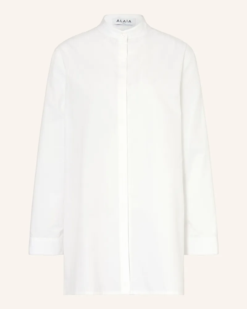 Alaïa Bluse weiss Weiss