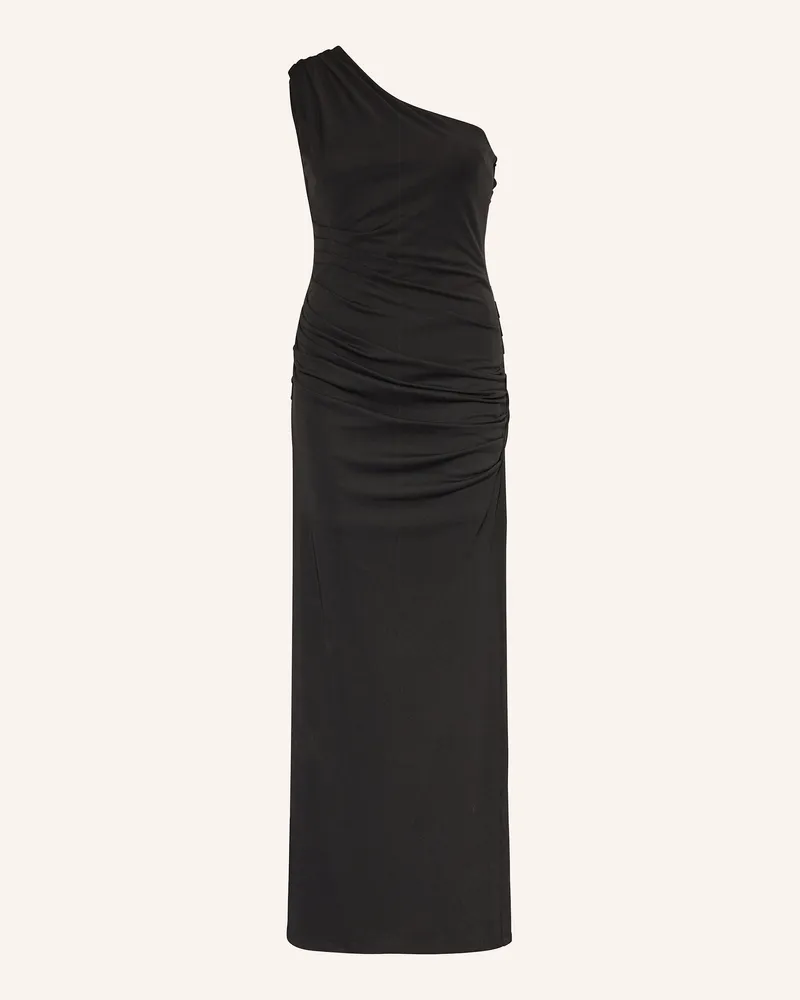 ROTATE Birger Christensen One-Shoulder-Kleid schwarz Schwarz