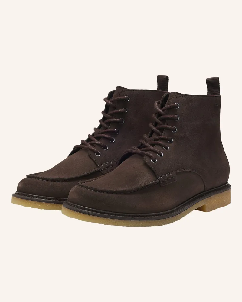 HUGO BOSS Stiefel KOPE_HALB_SDVM Dunkelbraun