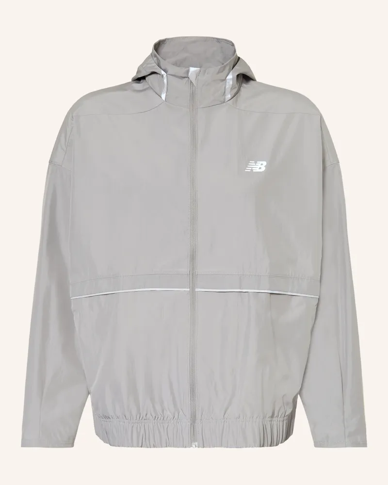 New Balance Trainingsjacke Elusive Shell grau Grau