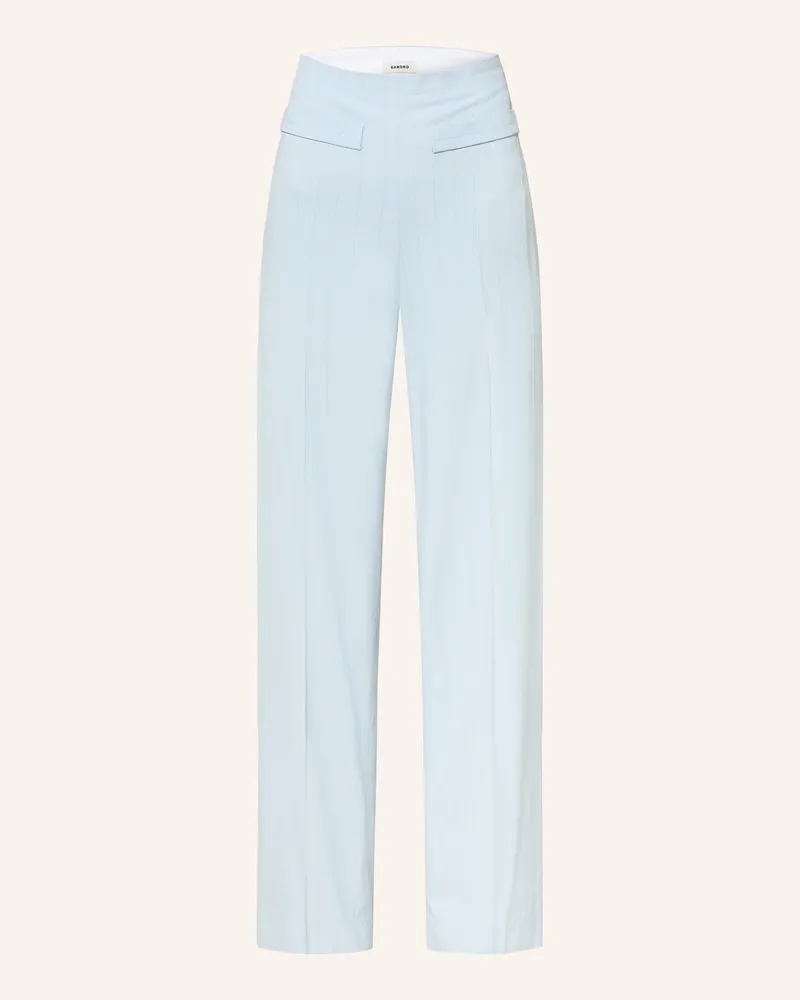 Sandro Marlenehose Mit Pailletten blau Hellblau