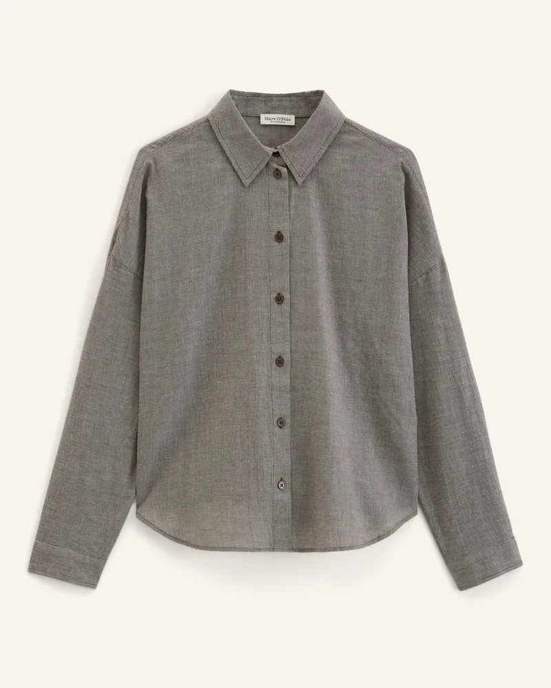 Marc O'Polo Seersucker-Bluse braun Braun