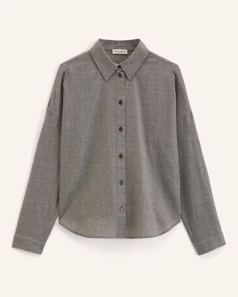 Marc O'Polo Seersucker-Bluse braun Braun