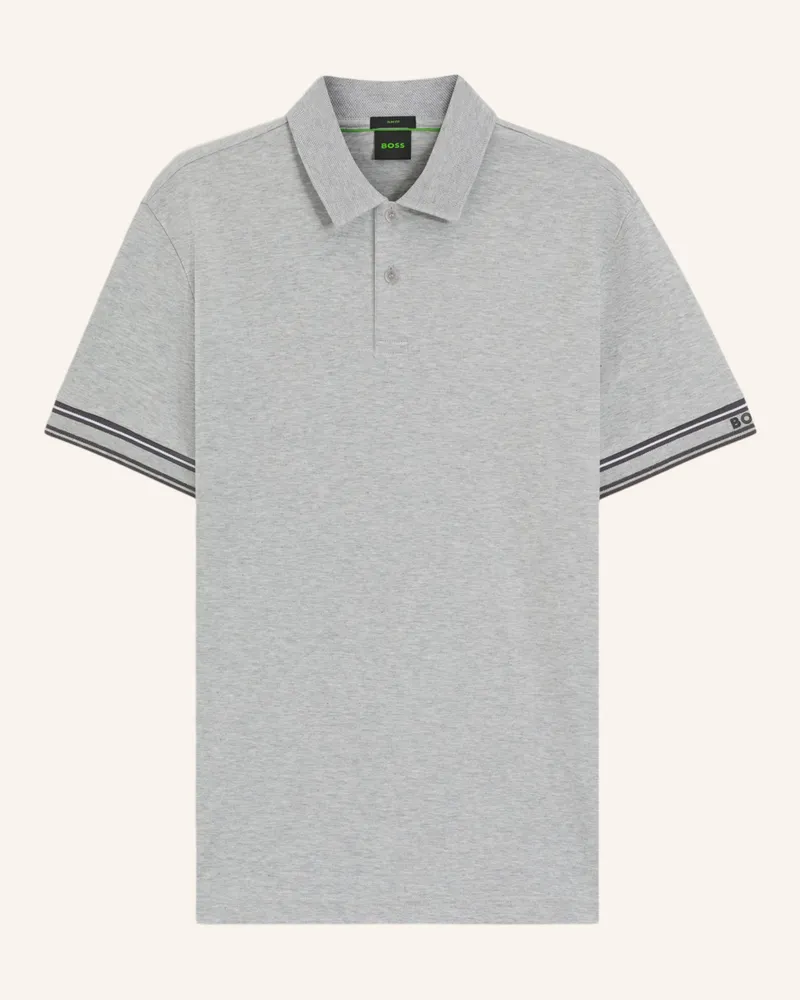 HUGO BOSS Poloshirt POLO ZONE Slim Fit Silber