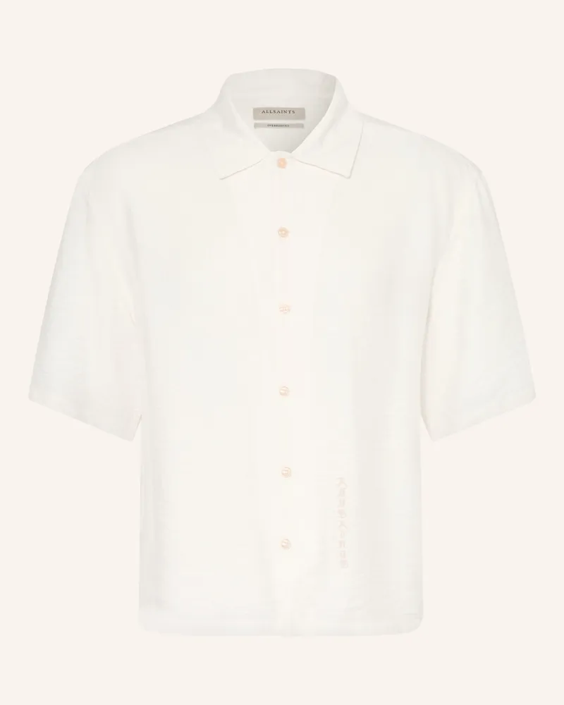 AllSaints Kurzarm-Hemd Purley Comfort Fit weiss Weiss