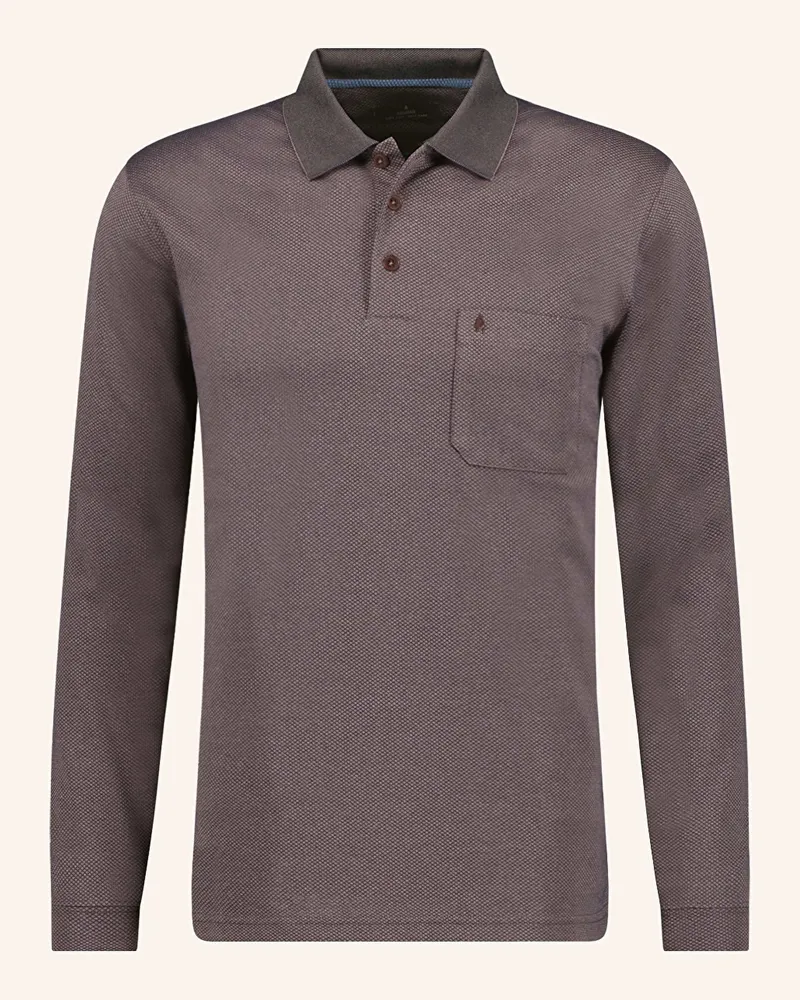 Ragman Poloshirt Dunkelbraun