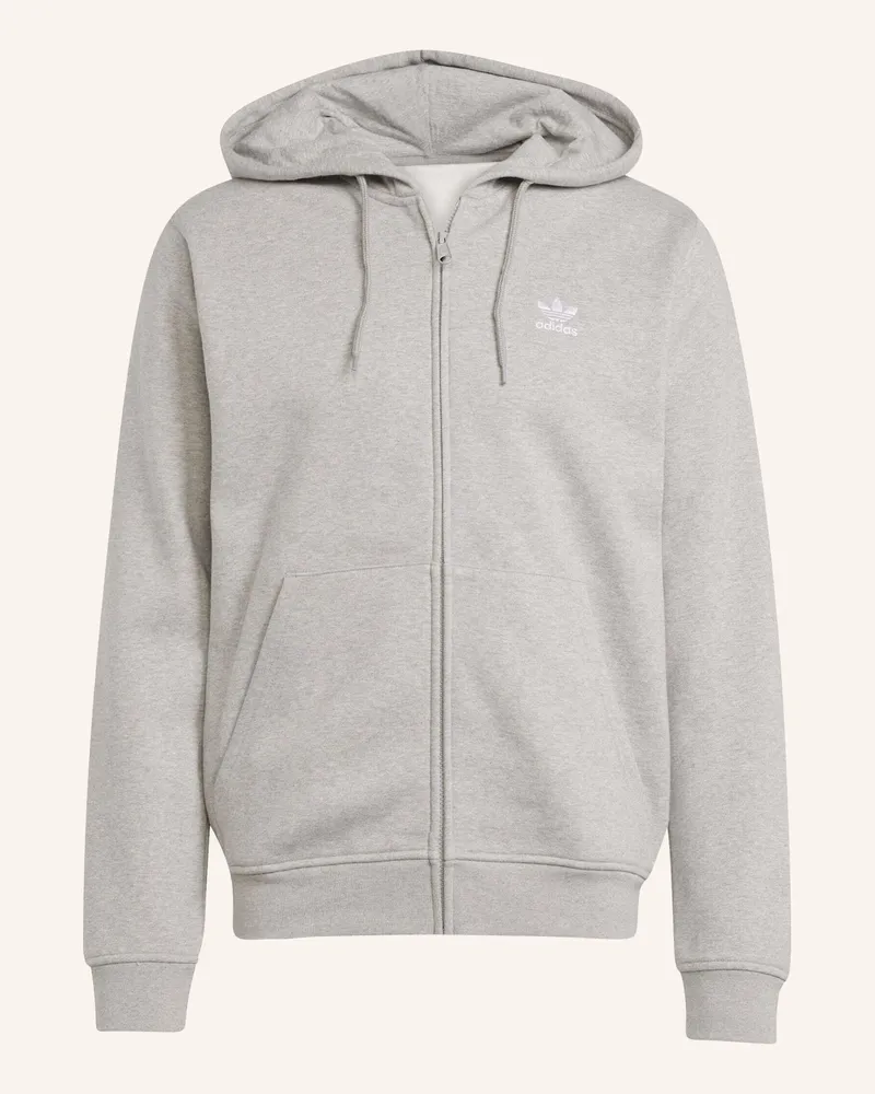 adidas Trefoil Essentials Kapuzenjacke grau Weiss