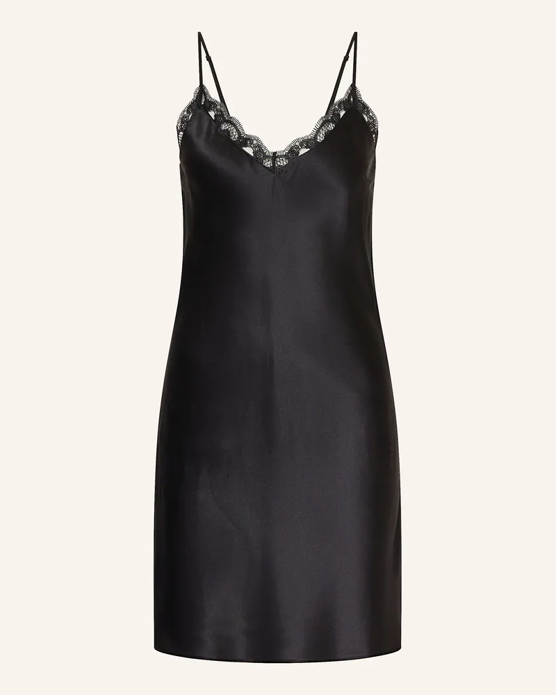 Simone Pérèle Negligé Love Me Aus Seide schwarz Schwarz