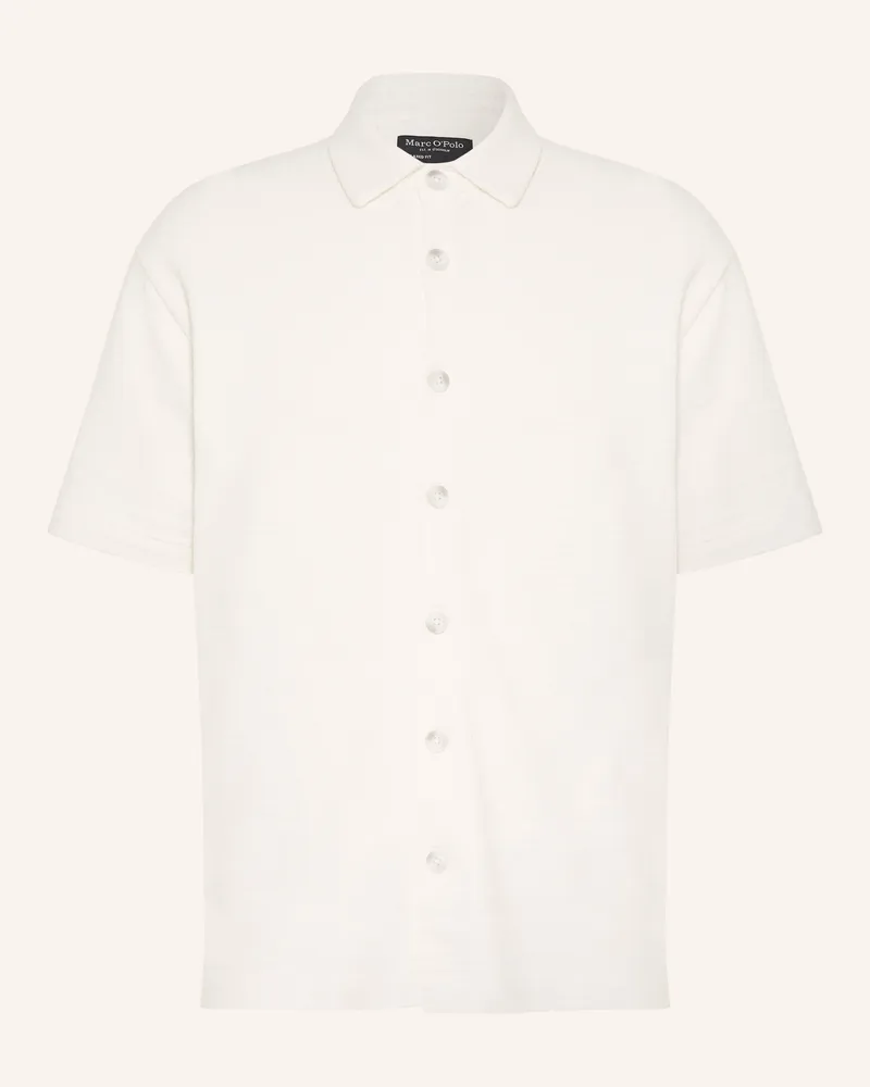 Marc O'Polo Jerseyhemd Relaxed Fit weiss Weiss