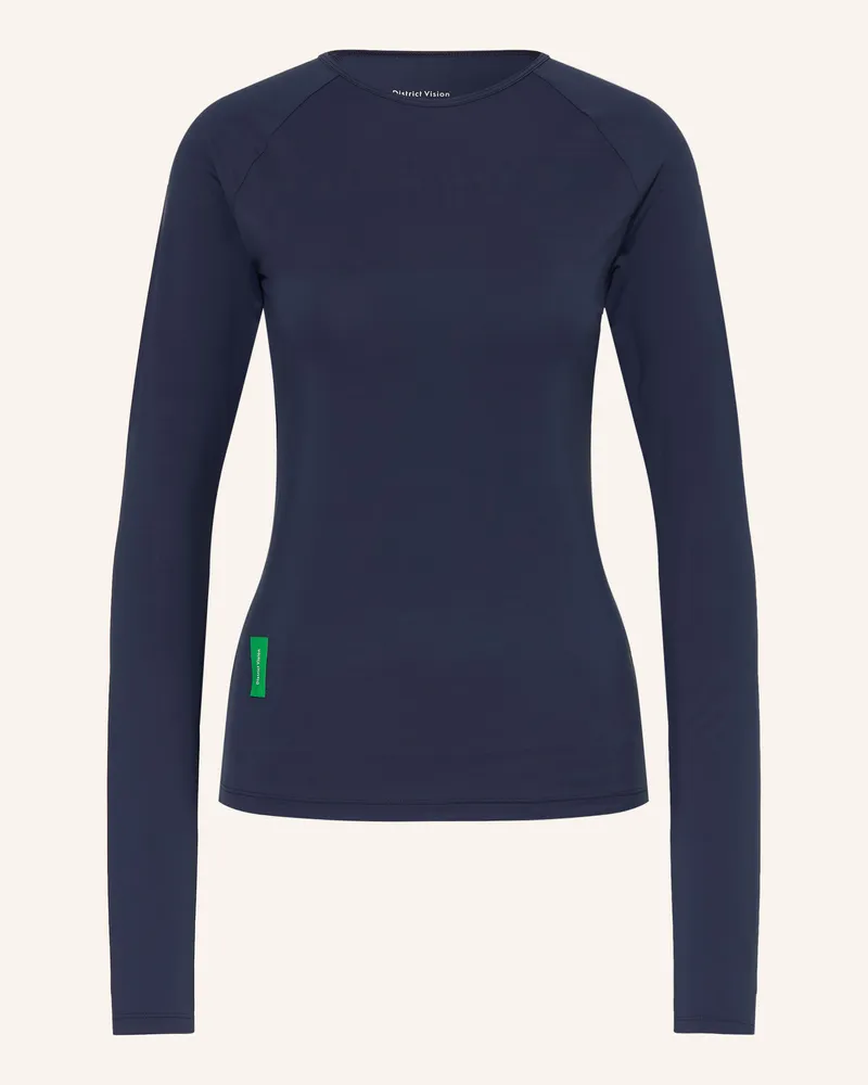 District Vision Funktionsshirt Ultralight Aloe blau Dunkelblau