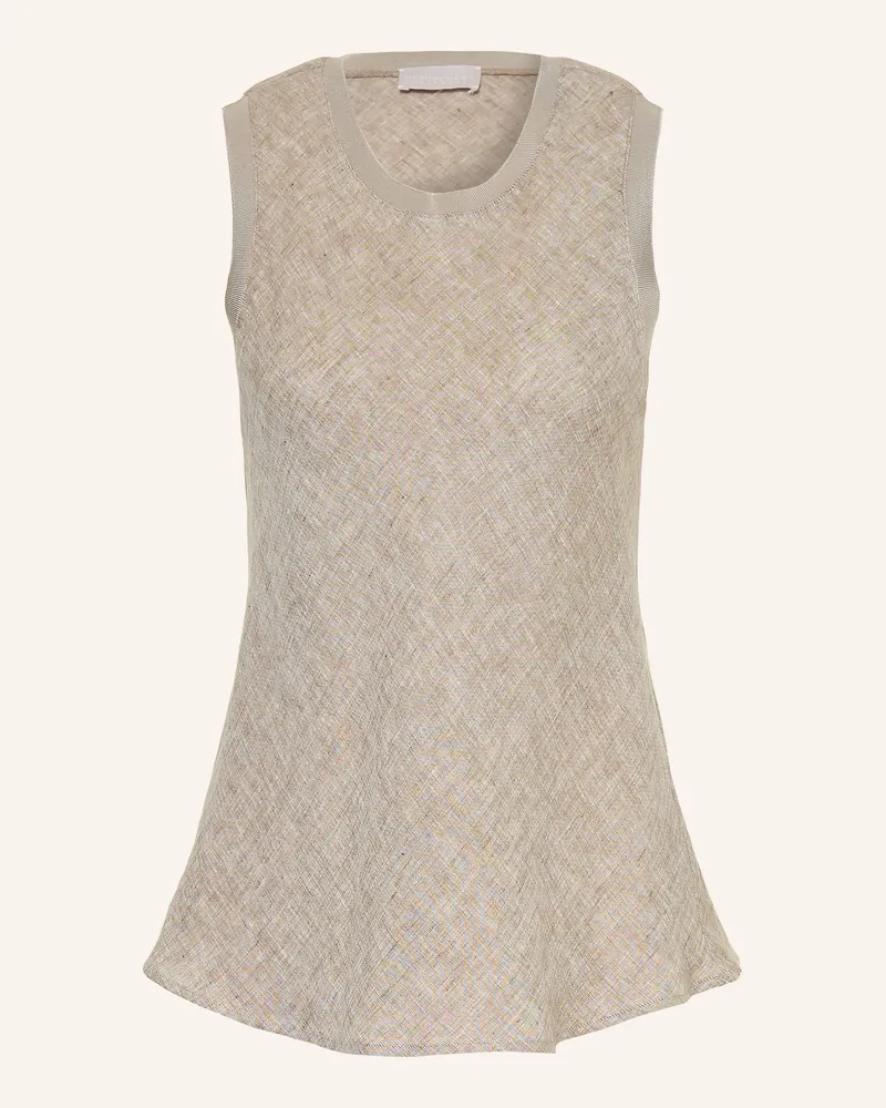 hemisphere Leinentop grau Taupe