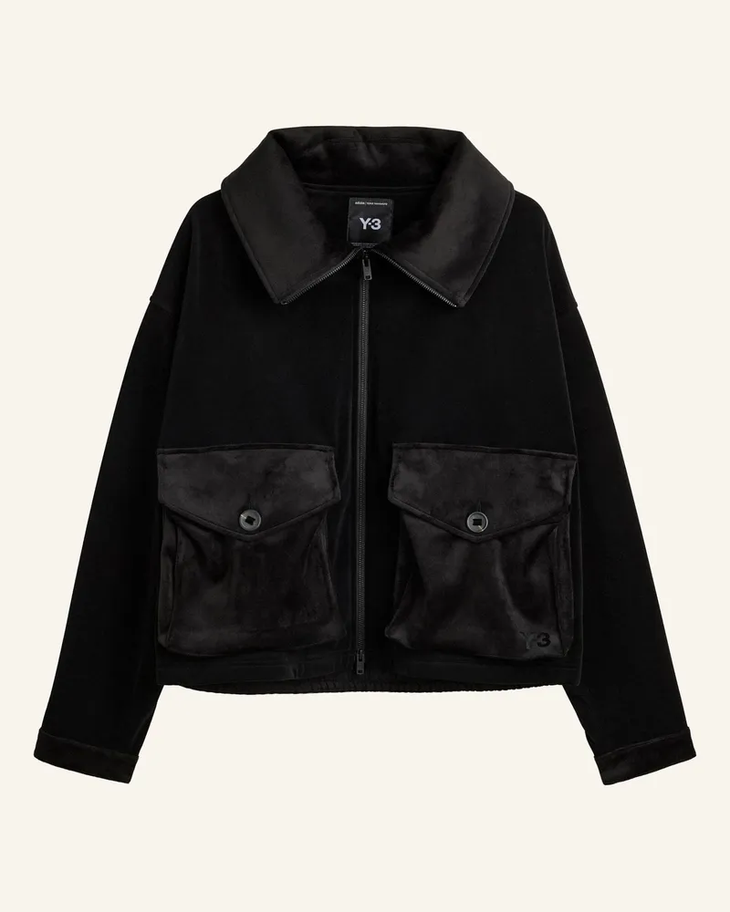 Y-3 Y-3 Utility Blousonjacke, Samt, Cord schwarz Schwarz
