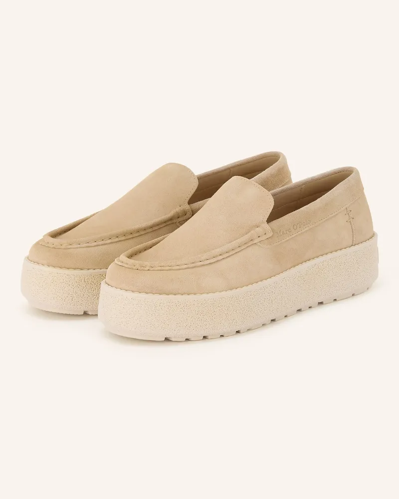 Marc O'Polo Plateau-Loafer beige Beige