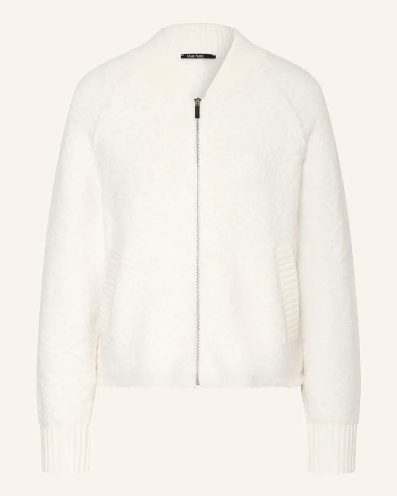 MARC AUREL Strickjacke weiss Ecru