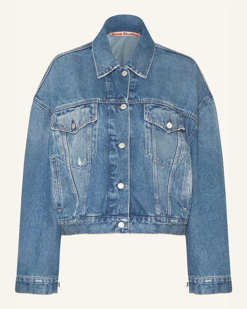Acne Studios Oversized-Jeansjacke Blau
