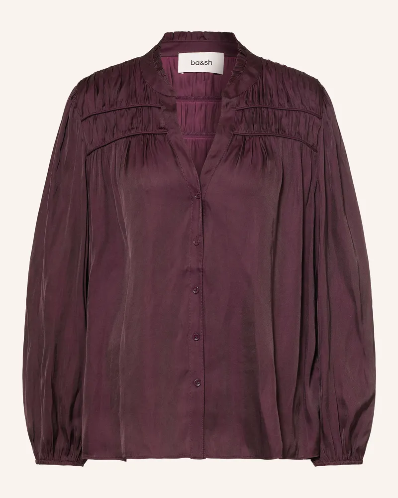 ba&sh Satinbluse Cessia lila Dunkellila