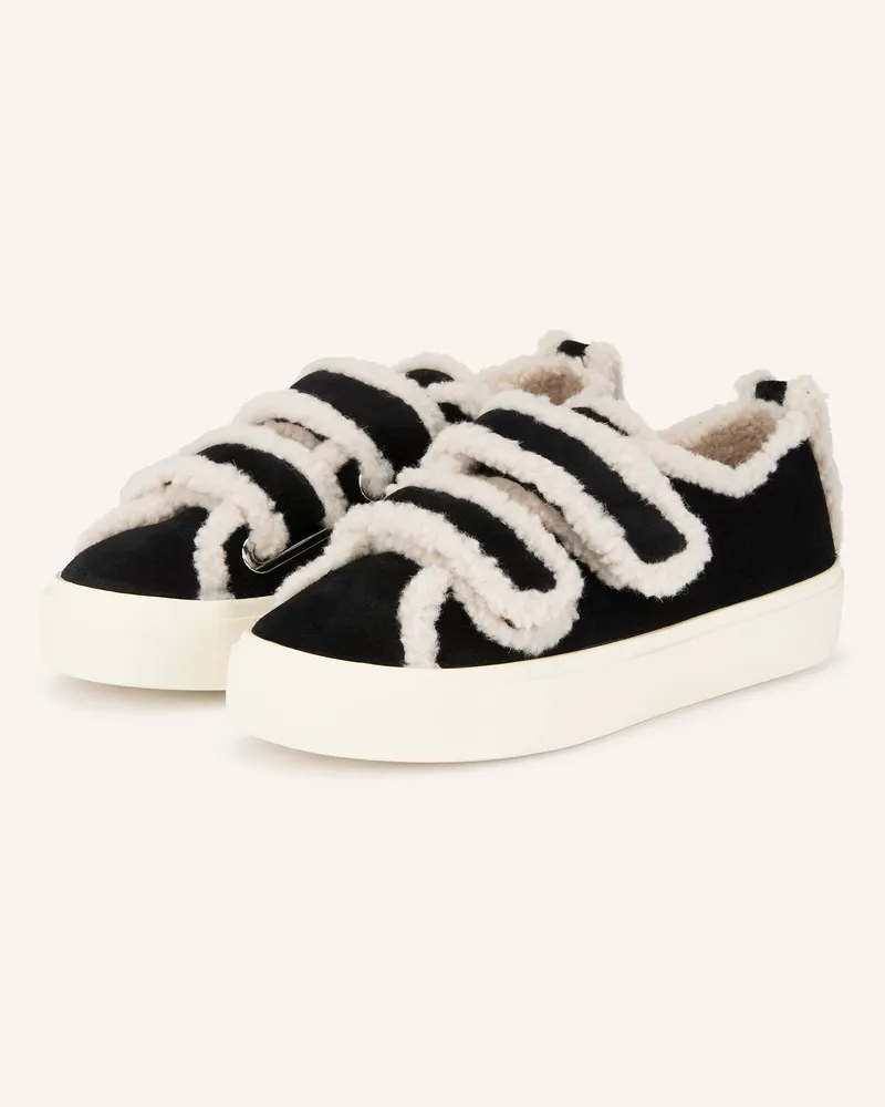 INUIKII Sneaker Velcro Low schwarz Schwarz