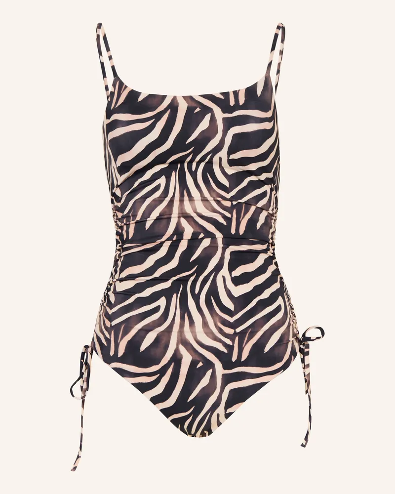 HUGO BOSS Badeanzug Fancy schwarz Schwarz