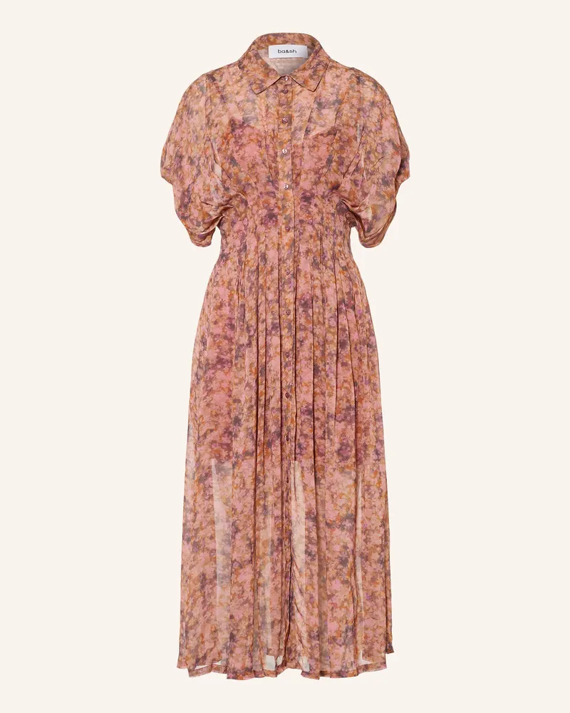 ba&sh Hemdblusenkleid Adena pink Altrosa