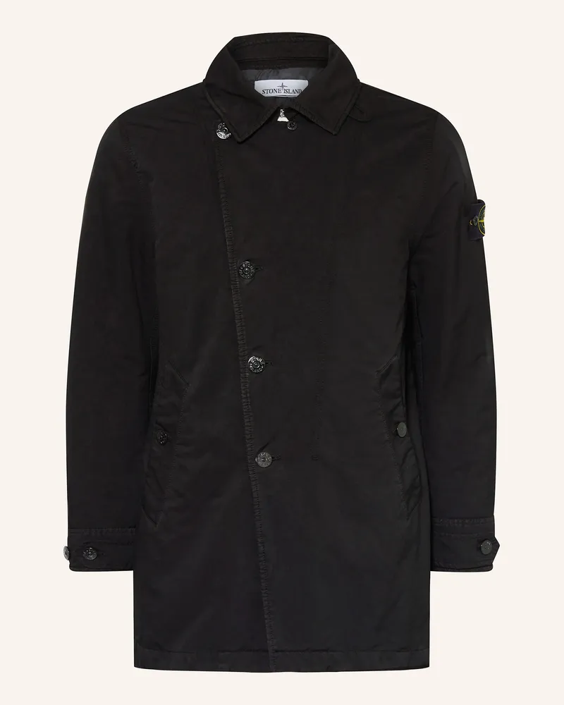 Stone Island Trenchcoat Schwarz