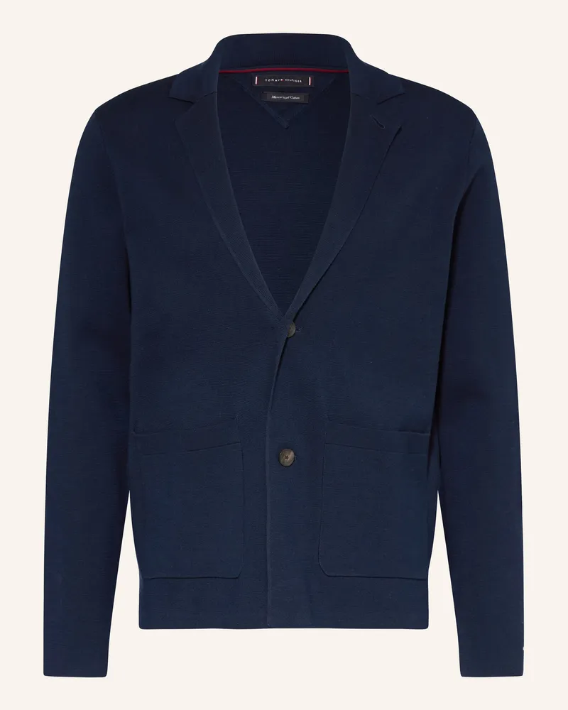 Tommy Hilfiger Strickjacke blau Dunkelblau