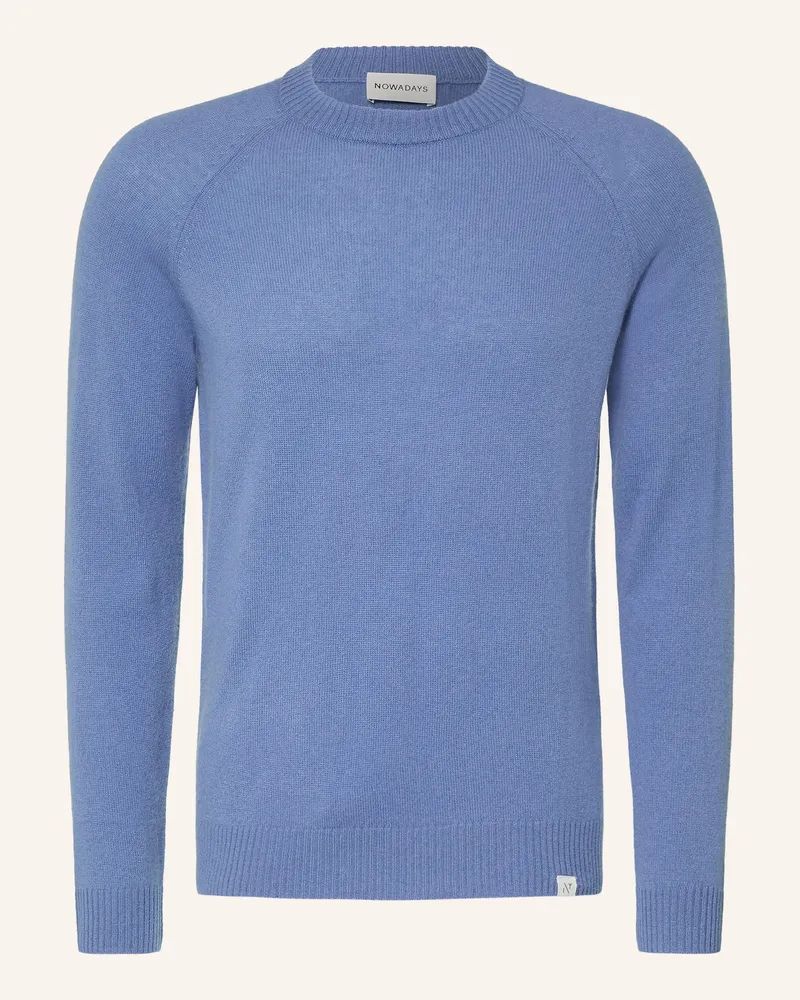 Nowadays Cashmere-Pullover blau Blau