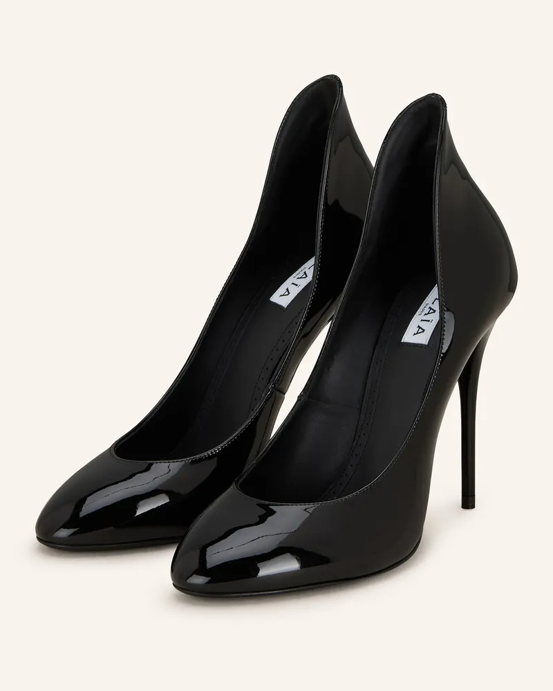 Alaïa Lack-Pumps Schwarz